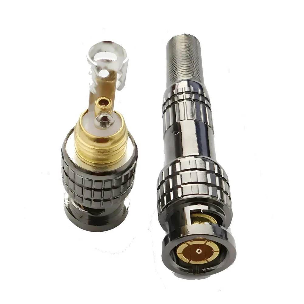 Imagem 3 de 3 do produto Conector Bnc Mola 4mm Parafuso Para Cftv Camera Unidade