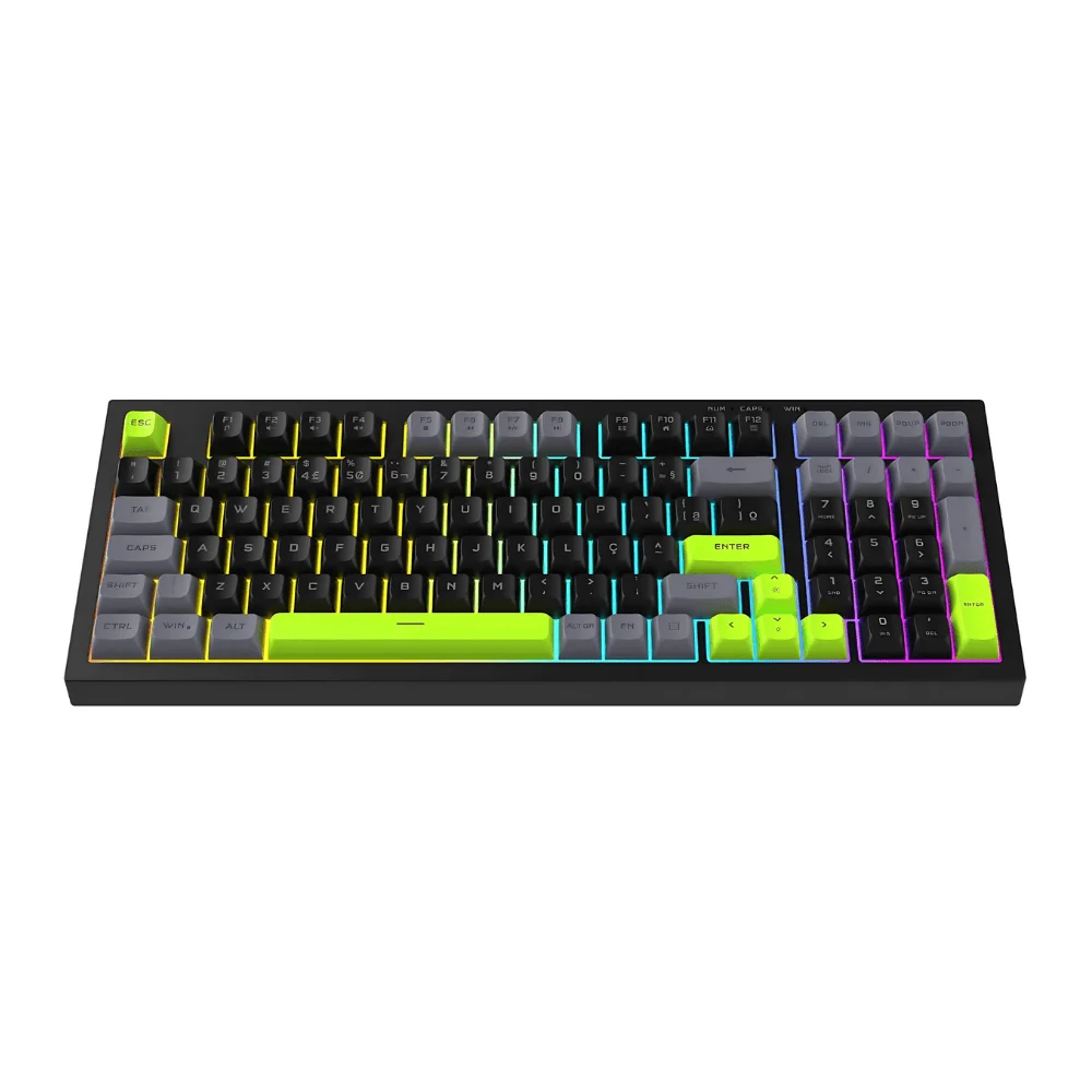 Imagem 4 de 5 do produto Teclado Gamer Semi Mecanico RGB Kg798v Gfire
