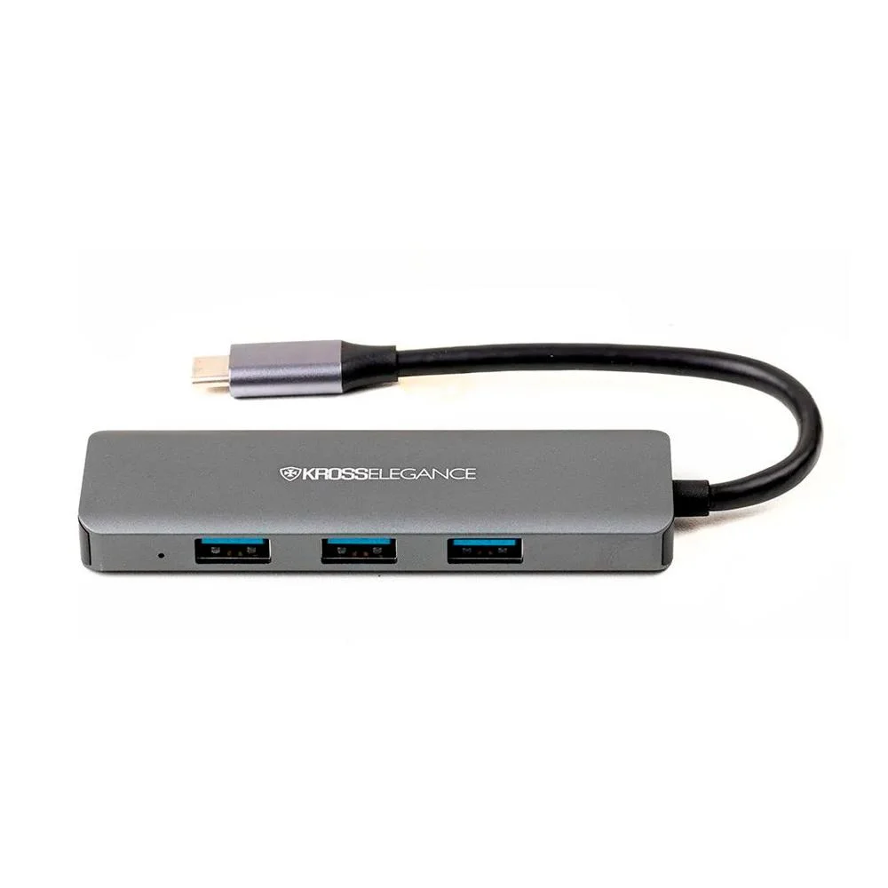 Imagem 3 de 4 do produto Hub Adaptador Krosselegance Usb-c - 4xusb 3.0 Preto