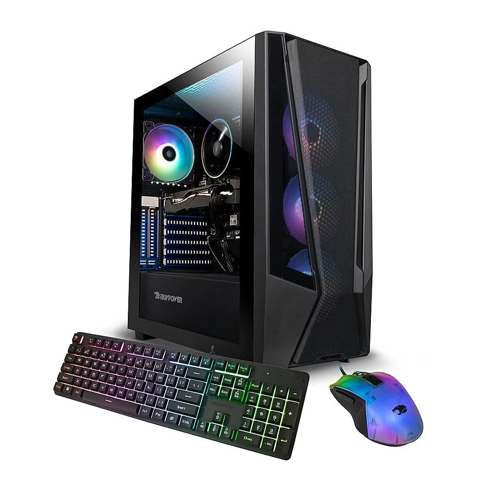 Desktop Para Jogos Ibuypower Trace 7 Mesh - Amd Ryzen 7 5700 - 16 Gb De Memória Ddr4 RGB - Geforce RTX 4060 8 Gb - 1 Tb Nvme - Preto-tma7n4601 - view 3