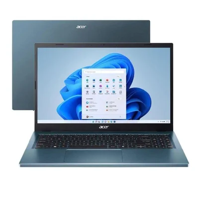 Notebook Acer Aspire Go Intel i3 1305U 8GB DDR5 SSD 256GB Tela  15,3" WUXGA Windows 11 Azul Escuro