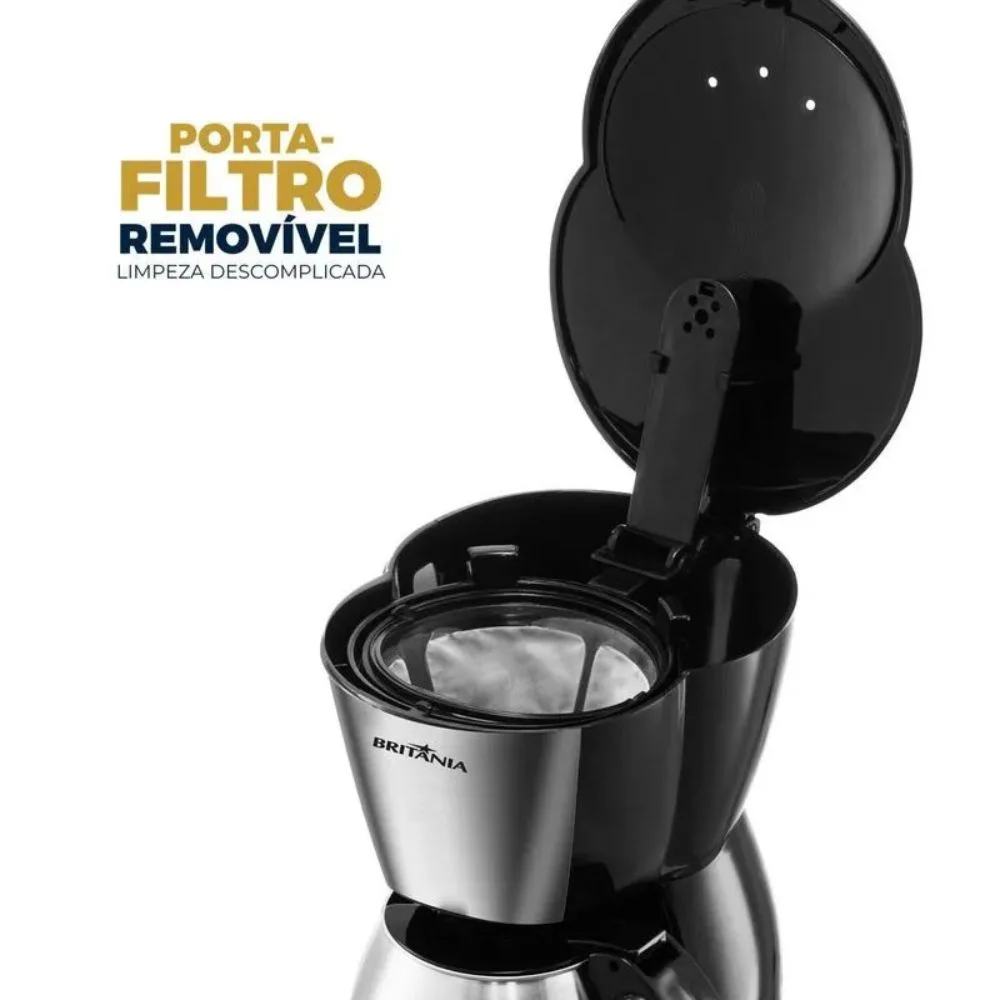 Imagem 2 de 5 do produto Cafeteira Britânia 18 Cafezinhos Bcf19b 550w - 220v