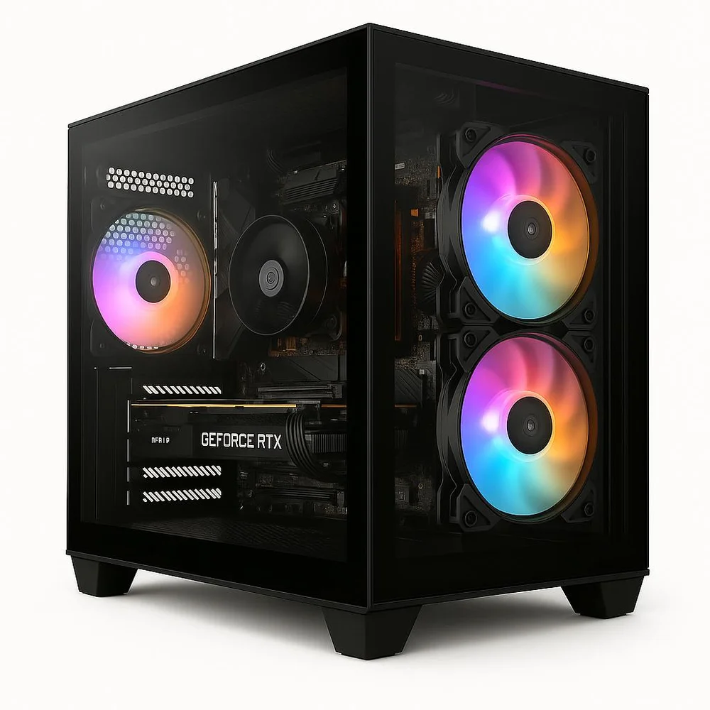 PC Gamer Balão.info Apex , Amd Ryzen 5 5500, Geforce RTX 3050, 16gb Ddr4, SSD 512gb M.2, Preto Sap225
