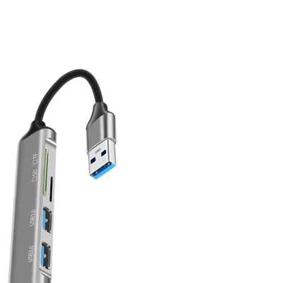 Adaptador Hub 5 Em 1 Usb 3.0 Hub Sd Card SSD Usb