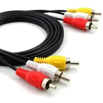 Cabo Audio Video 3 X 3 Rca 1,5mt Resistente