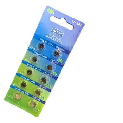 Bateria Lr41 392a Ag3 Lr736 1,55v Pilha Para Relógio - Cartela 10 Uni