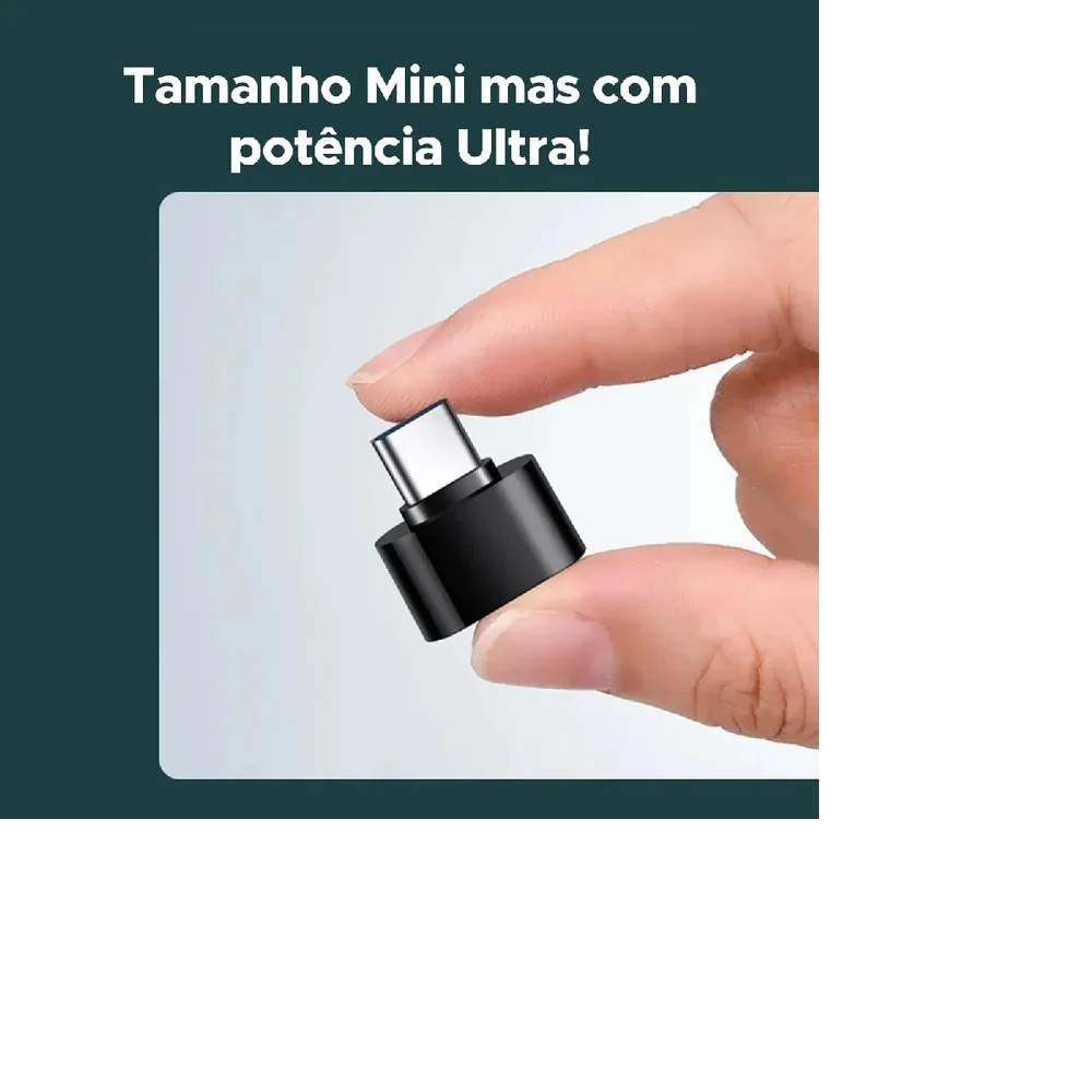 Imagem 3 de 3 do produto Adaptador Mini Otg Usb-c Para Usb