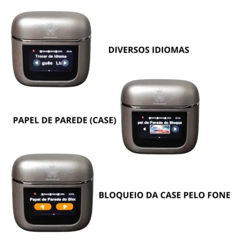Imagem 4 de 5 do produto Fone De Ouvido Visor Touch Screen Bluetooth Tws Som Espacial