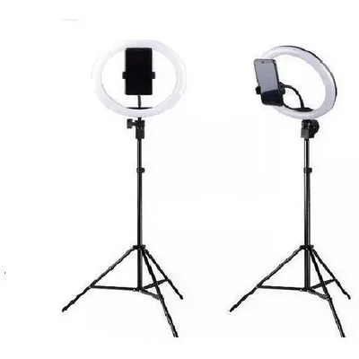 Luminária  LED Ring Light Tripe Suporte Celular