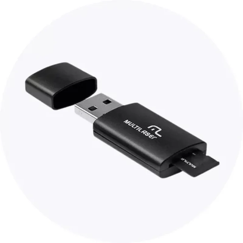 Imagem 3 de 4 do produto Pen Drive 2x1 Mc164 Leitor Usb + Micro Sd 64gb
