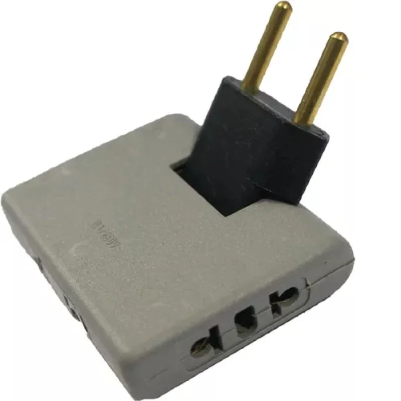 Imagem 3 de 3 do produto Tomada Dobrável 10 Amperes Novo Padrão Kit 6 Uni