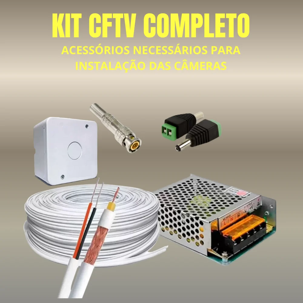Imagem 3 de 5 do produto Kit 2 Câmeras 1080p Full Color C/áudio Dvr Intelbras 4ch 500gb