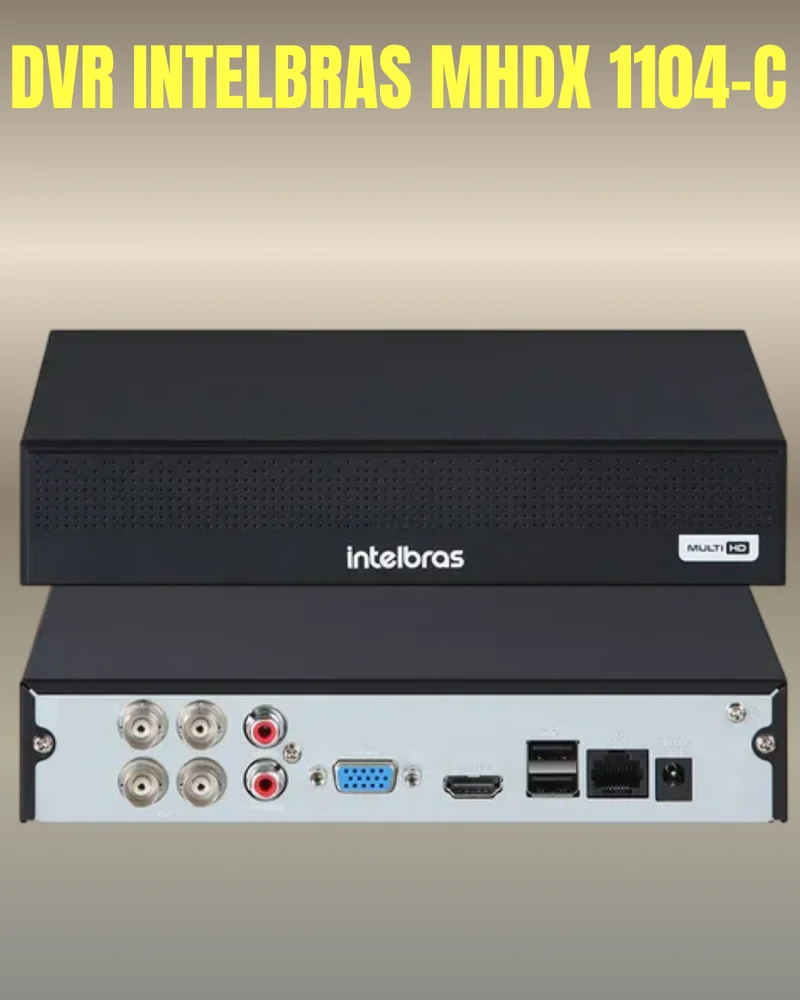 Imagem 4 de 5 do produto Kit 3 Câmeras 1080p Full Color C/áudio Dvr Intelbras 4ch S/hd
