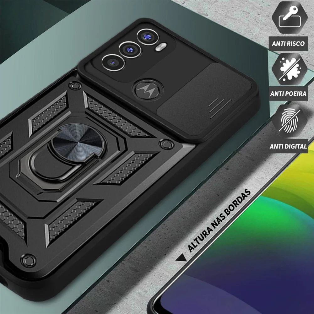 Imagem 3 de 5 do produto Capa Militar P/ Samsung Galaxy A55 - Capinha Case Protetora Anti Impacto Queda Armadura Resistente