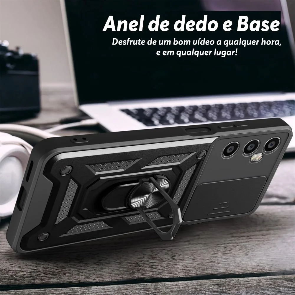 Imagem 4 de 5 do produto Capa Militar P/ Motorola Moto G41 - Capinha Case Protetora Anti Impacto Queda Armadura Resistente