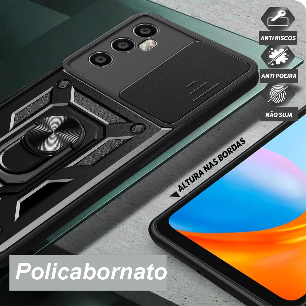 Imagem 5 de 5 do produto Capa Militar P/ Motorola Moto G41 - Capinha Case Protetora Anti Impacto Queda Armadura Resistente