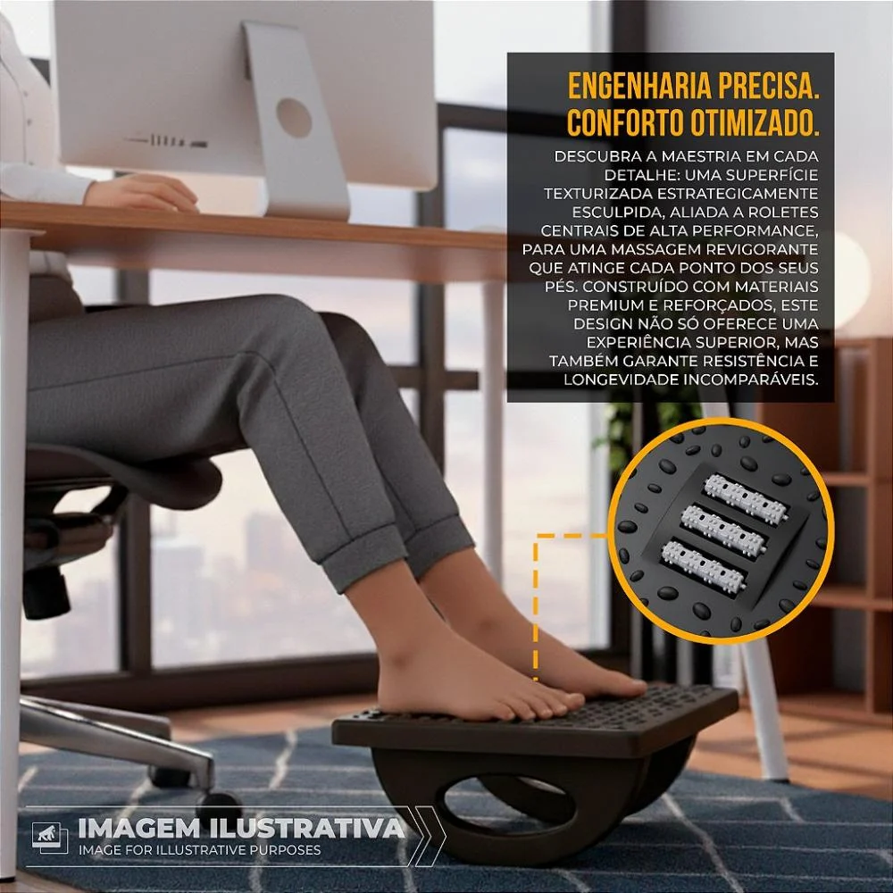 Imagem 2 de 5 do produto Apoio Ergonômico Para Os Pés - Office Armor - Gshield