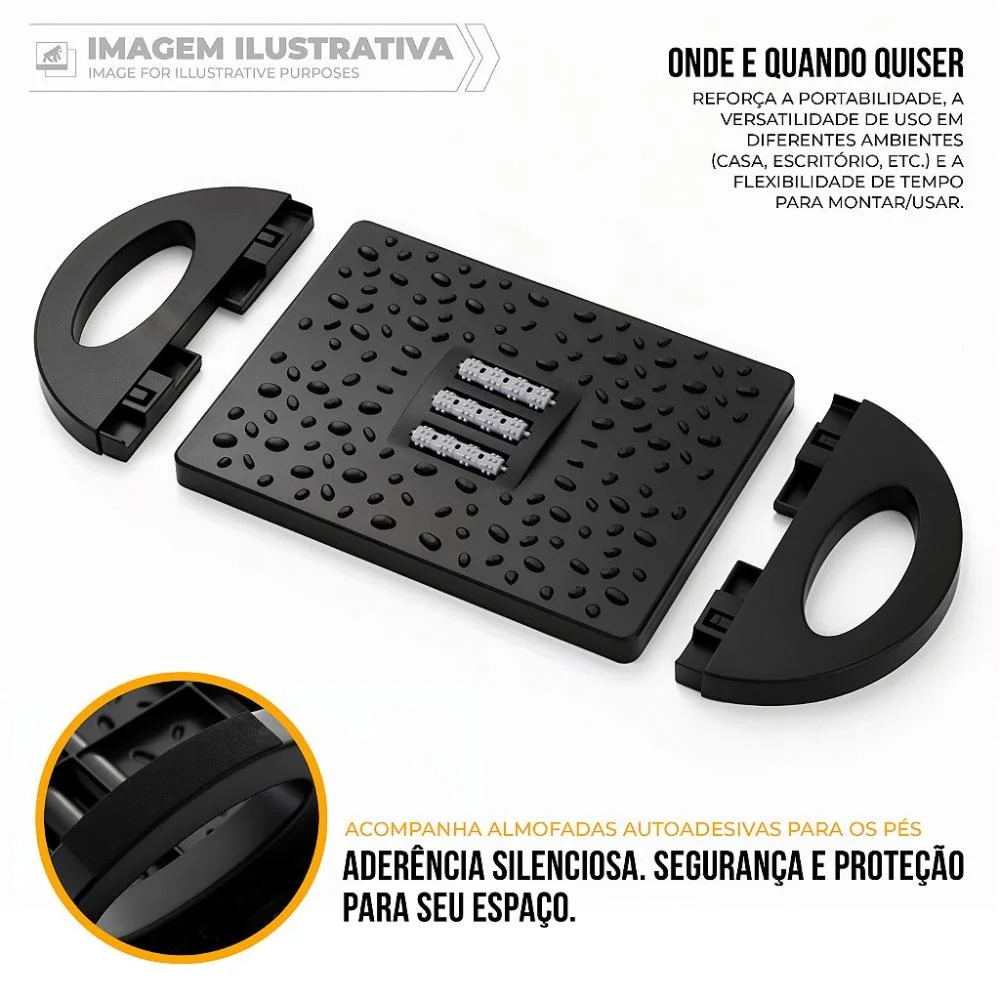 Imagem 5 de 5 do produto Apoio Ergonômico Para Os Pés - Office Armor - Gshield