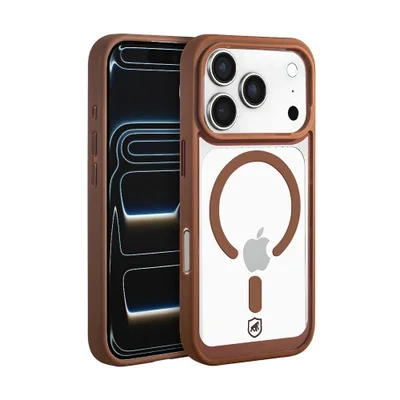 Capa Para Iphone 17 Pro - Magsafe Wave Transparente - Desert - Gshield