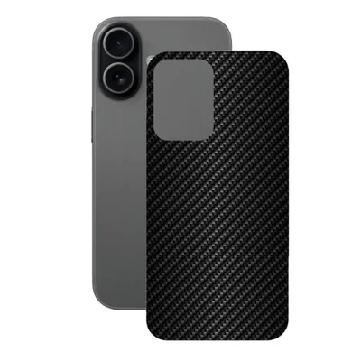Película Para Iphone 17 - Traseira De Fibra De Carbono Preta - Gshield