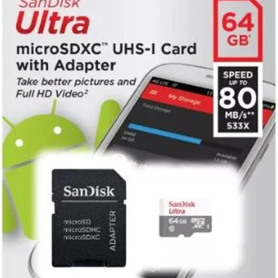 Cartão De Memória Sandisk Ultra A1 Classe 10 64gb