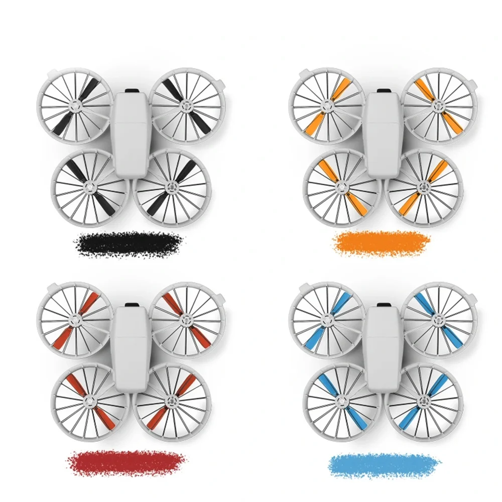 Imagem 5 de 5 do produto 2 Pares De Hélices Coloridas  Para Drone Dji Flip Cor:preto