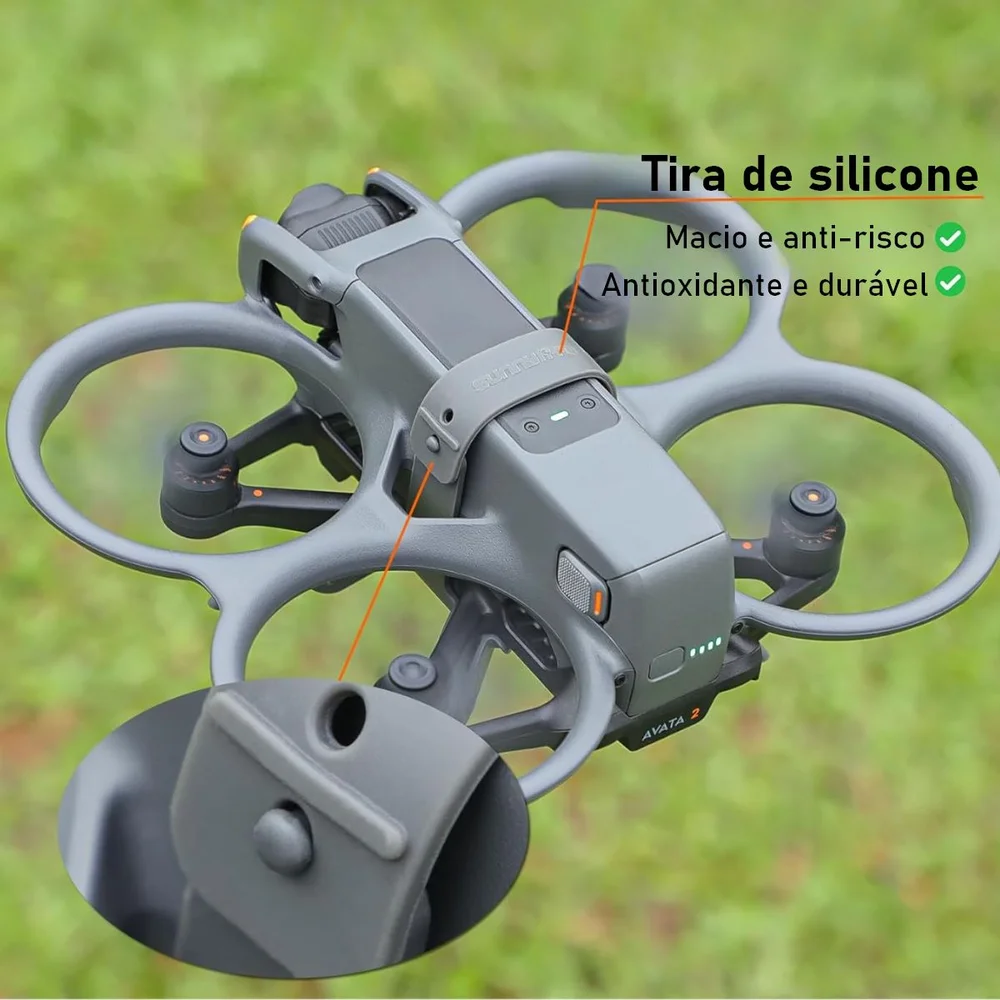 Imagem 4 de 5 do produto Extensor De Trem De Pouso Dobrável Para Drone Dji Avata 2 Cor:cinza Claro