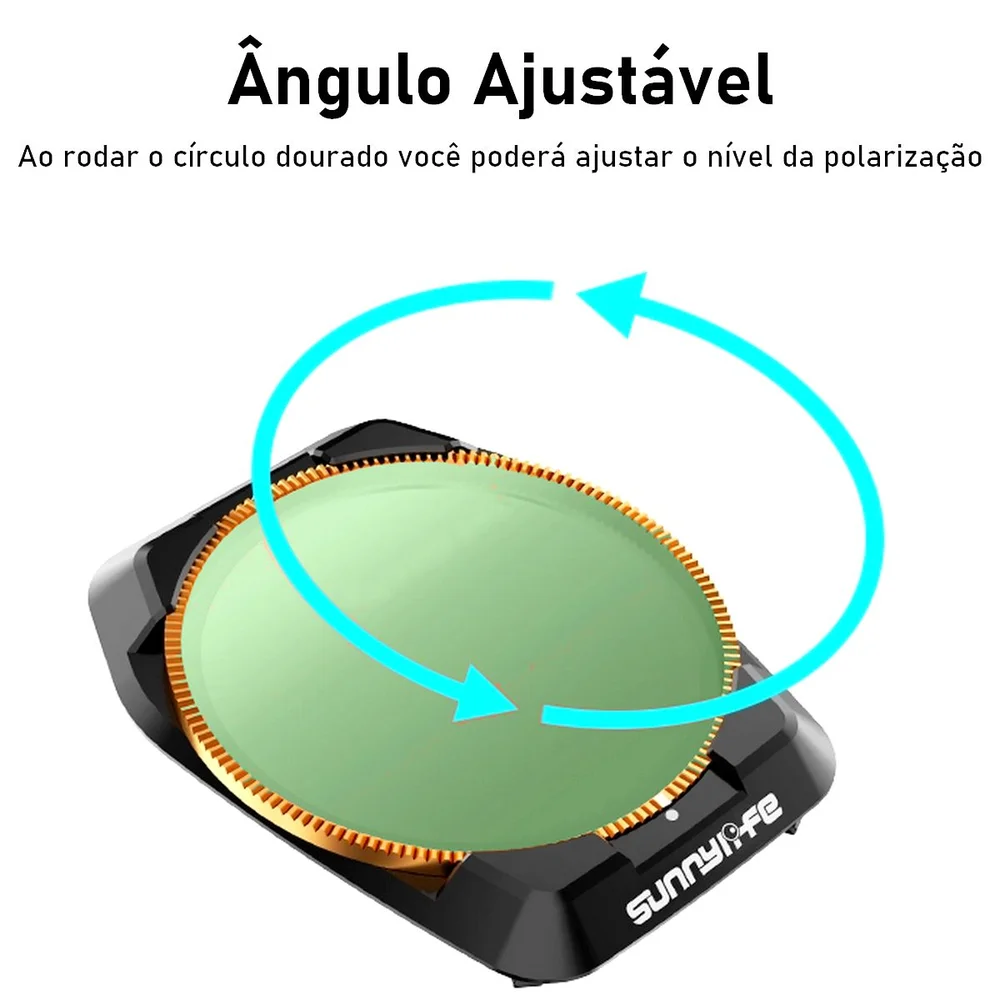 Imagem 3 de 5 do produto Filtro De Lente Cpl Para Drone Dji Air 3s