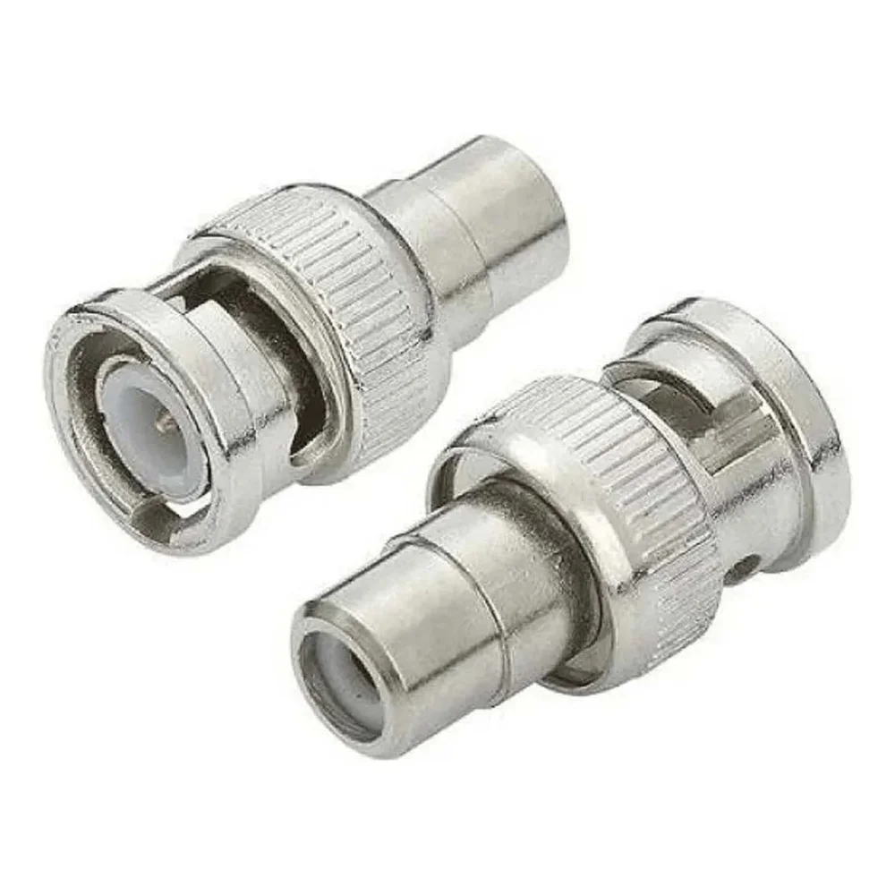 Imagem 2 de 3 do produto Adaptador Bnc Macho Para Rca Femea 75 Ohms Camera Cftv