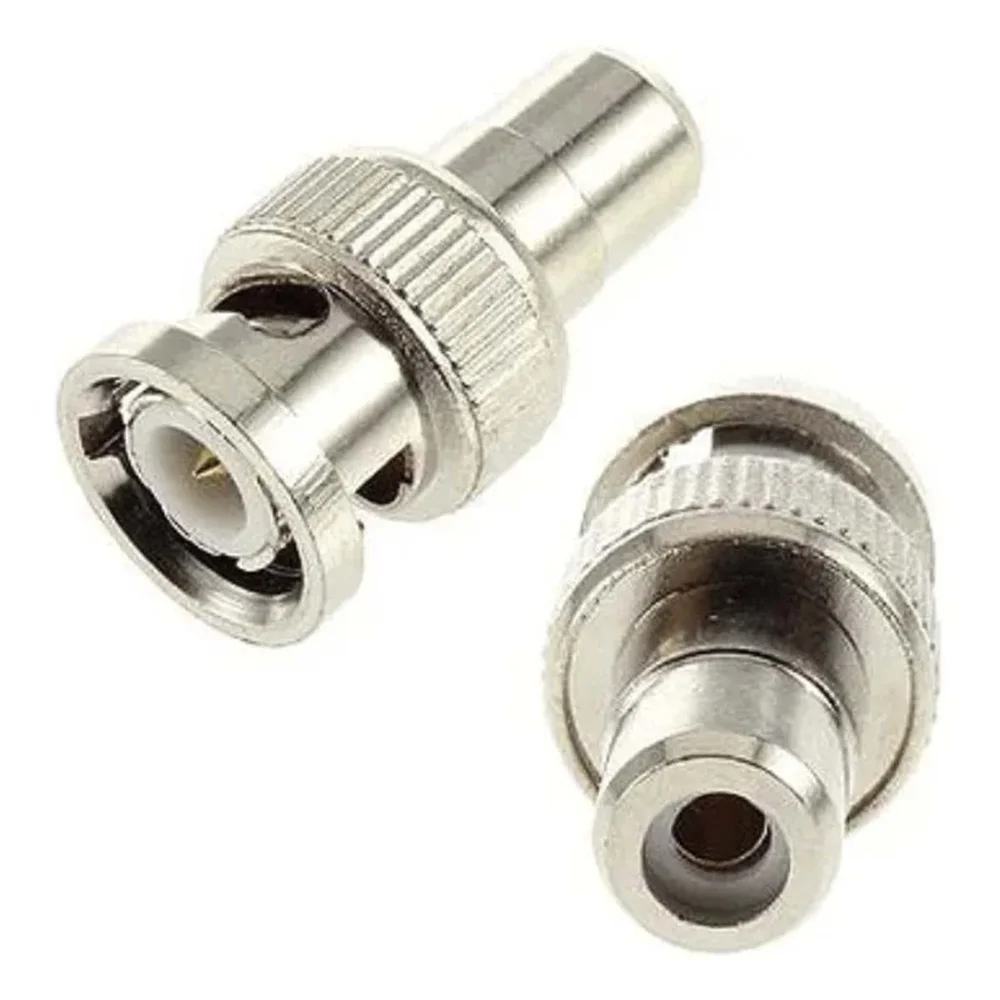 Imagem 2 de 4 do produto Kit 10 Adaptador Entra Rca Sai Bnc Bnc Macho Rca Fêmea