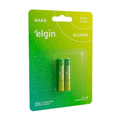 Pilha Alcalina Aaaa Elgin Blister C/ 4 Unidades