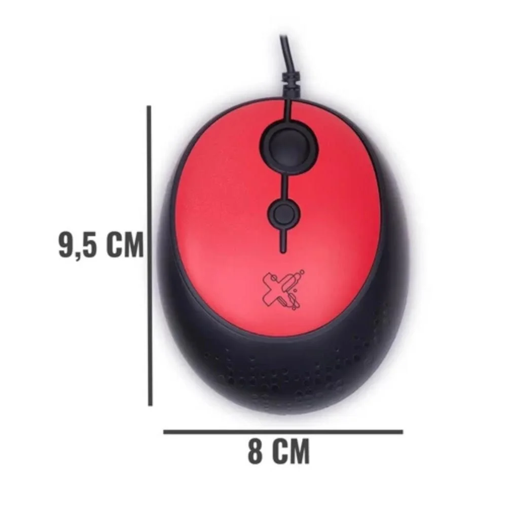 Imagem 2 de 3 do produto Mouse Techware Red Hex Maxprint