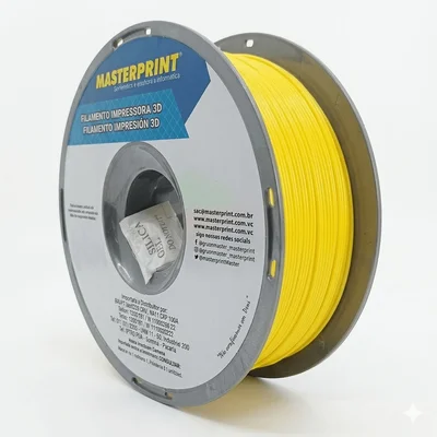 Filamento De Impressora 3d PLA 1.75mm 1Kg Amarelo – Alta Visibilidade + Acabamento Limpo