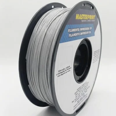 Filamento De Impressora 3d PLA 1.75mm 1Kg Cinza Masterprint – Ideal para Peças Técnicas