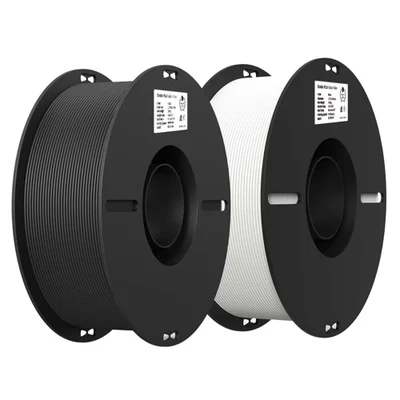 Kit 2 Kg Filamentos Ender-pla Creality P/ Impressora 3d Preto/branco