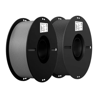 Kit 2kg Filamentos Pla Creality P/impressora 3d Cinza + Preto