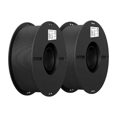 Kit 2kg Filamentos Pla Creality P/ Impressora 3d Preto + Preto