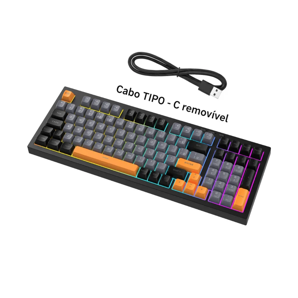 Imagem 3 de 5 do produto Teclado Gamer RGB Kg798L G-Fire