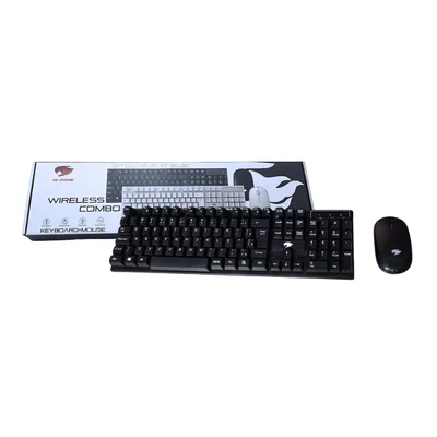 Kit Teclado E Mouse Sem Fio Preto Kw801138b Gfire