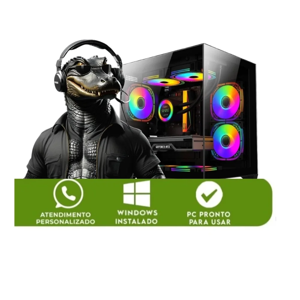 PC Gamer Alligator Shop Intel Core i7 3770, Geforce RTX 3050, Memoria 16gb Ddr3, SSD 1TB Nvme, Fonte 500w - view 3