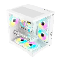 Gabinete Gamer Clanm Grodd Micro ATX/ITX Branco