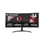 Monitor Curvo Lg Ultrawide 34" Wqhd 100hz Va 5ms Dp HDMI - 34wr50qk-b