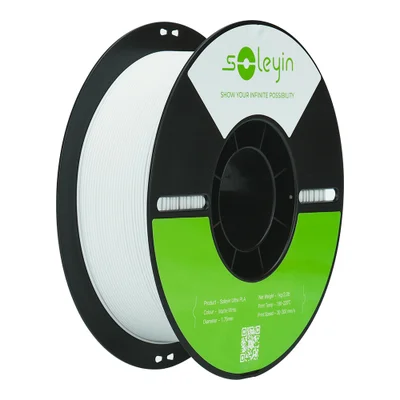 Filamento Soleyin Ultra Pla 1.75mm 1kg Matte White (branco Fosco)