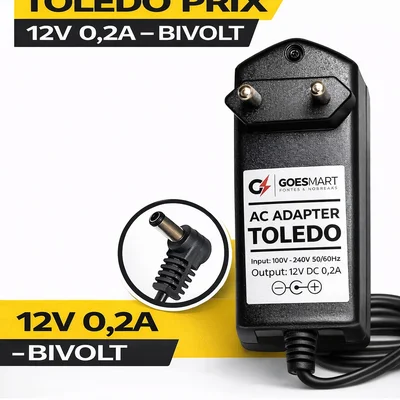 Fonte Carregador 12v 0,2a Compatível  Balança ToLEDo Prix