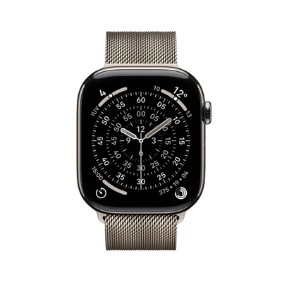 Apple Watch Series 11 Gps + Cellular - Caixa Natural De Titânio – 46 Mm - Pulseira Natural Estilo Milanês – P/m — foto 3