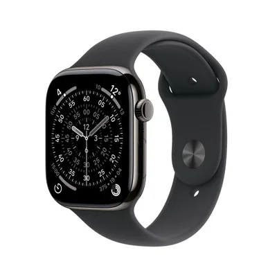 Apple Watch Series 11 Gps + Cellular - Caixa Ardósia De Titânio – 46 Mm - Pulseira Esportiva Preta – P/m