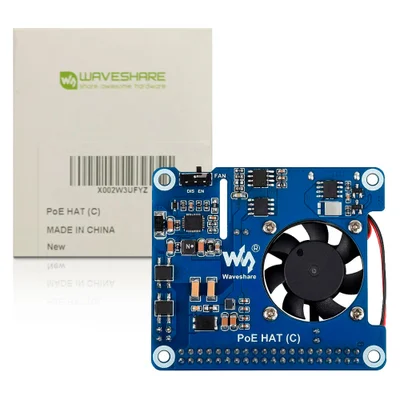 Poe Adaptador Raspberry Pi 3b+/4b/poe Hat Poe-hat-c-fba Raspberry