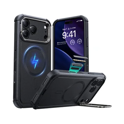 Esr Capa Iphone 17 Pro Max Halolock Cyber Armor Stash Stand