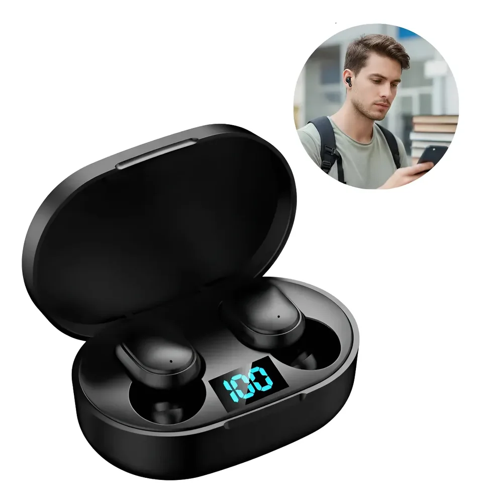 Fone Redmi Airdots 5.0 Bluetooth Preto 8