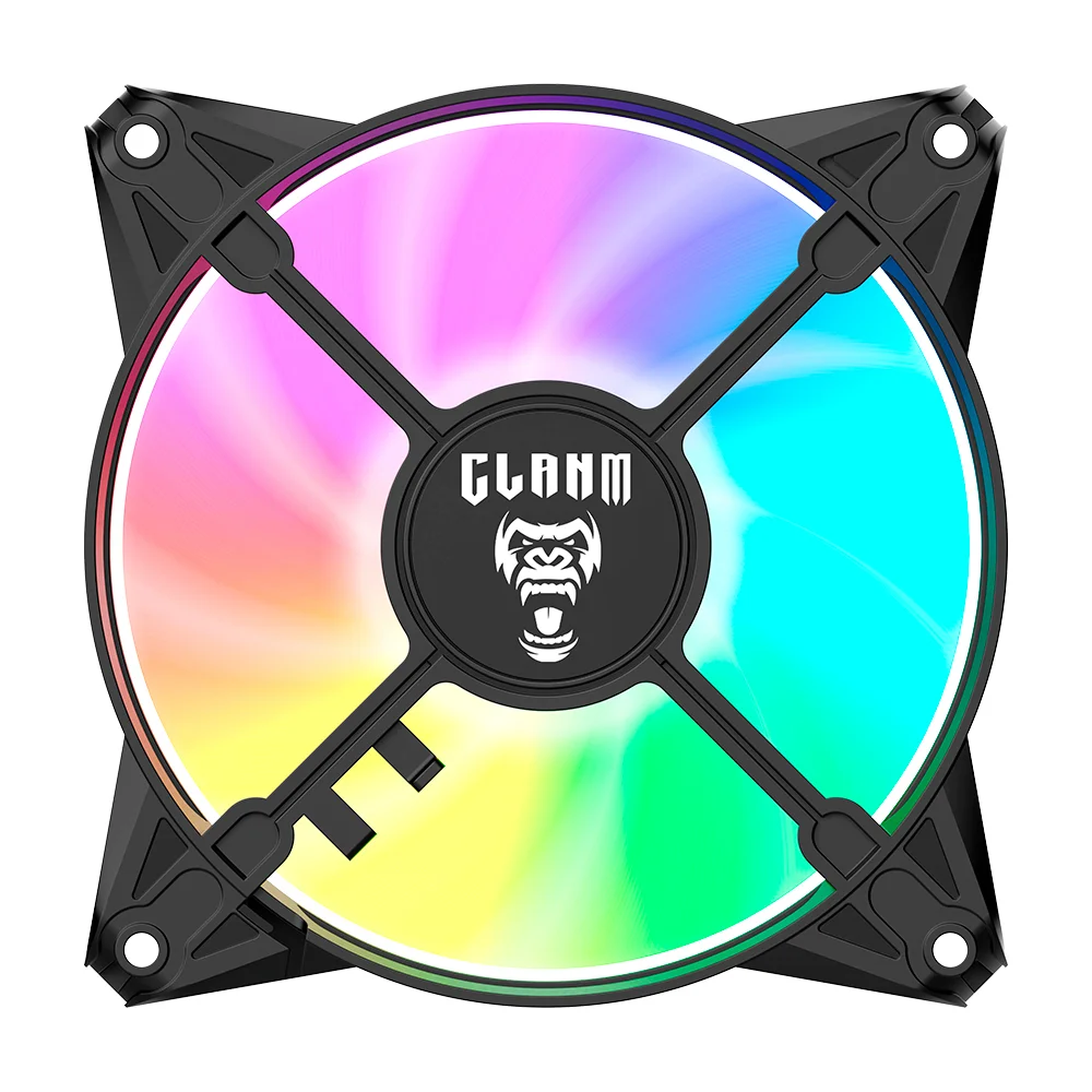 Imagem 3 de 5 do produto Kit Cooler Fan ARGB Clanm Eurus Com Controladora e Controle Remoto - 3 Unidades 120mm